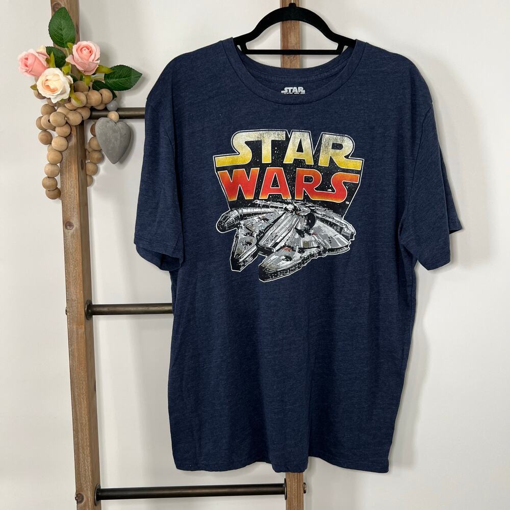 Star Wars Short Sleeve Blue T Shirt Size 2 XL